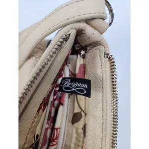 Brighton Cream Leather Crossbody with Front Pocket thumbnail 9
