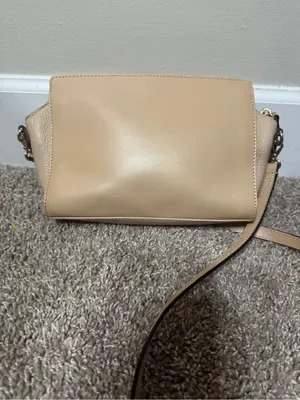 kate spade Tan Leather Crossbody with Black Zip Accents thumbnail 6
