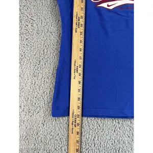Nike Dri Fit T Shirt‎ Women M Blue Cotton Graphic Retro y2k 90s Sporty Twee thumbnail 4