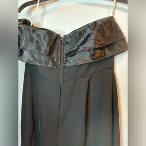 Lulus Black Strapless Fit‎ and Flare Evening Gown Sz Medium NWOT Stunning thumbnail 4