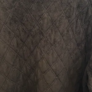 Lauren‎ Ralph Lauren Womens XL Quilted Velvet Velour Brown Barn Coat Jacket thumbnail 8
