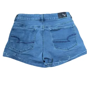 American Eagle Women's Blue Super Super Stretch High‎ Rise Summer Shorts Size 6 thumbnail 5