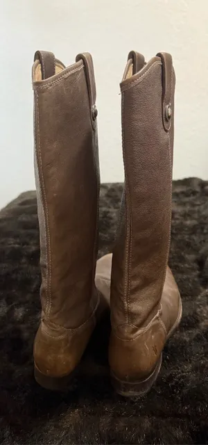 FRYE MELISSA BUTTON BOOTS 10 B leather tall equestrian western horse thumbnail 5