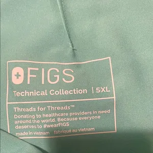Women New Figs High Waisted Yola Yoga Scrub Pants Surgical Green Plus Size 5XLR thumbnail 11