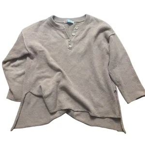 Free People Beach Hailee Waffle Knit Lounge‎ Set Cozy Coastal Boho Small Relaxed thumbnail 2