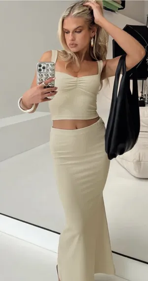 Princess Polly Set Two-Piece cream thumbnail 1