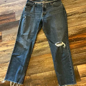 Old Navy high rise Slouchy straight jeans size 14 thumbnail 12