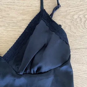 Rebelflow Havana Satin Crop Top in Black thumbnail 2