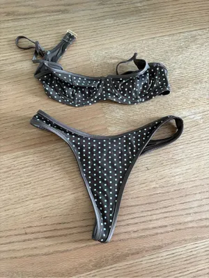 Frankie’s Bikinis polka dot bikini set thumbnail 1