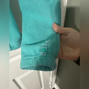 The North Face Women's Medium Teal Green Full Zip Fleece Jacket Outdoor Activewe thumbnail 4