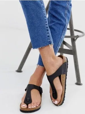 Birkenstock Gizeh Black Sandal thumbnail 1