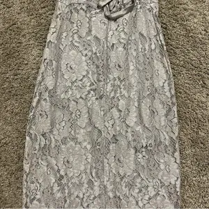 Lulus Wishful Wanderings Grey Lace Midi Bodycon Dress thumbnail 7