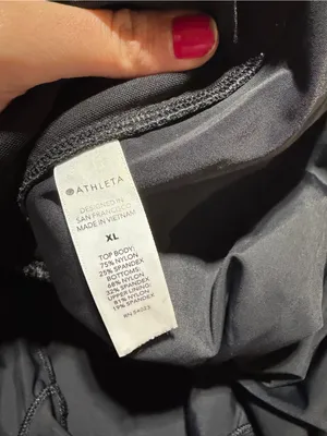 Athleta Black Sleeveless One-Piece Romper XL thumbnail 8