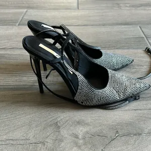 Zara rhinestone heels thumbnail 4