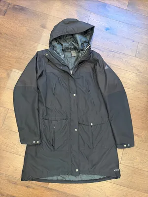 adidas Black Climaproof Hooded Parka Coat Size Medium - C11-679 thumbnail 1