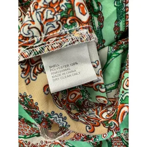 Gianni Bini Women‎ Green Casual Pants Size L Avant Garde Designer Funky thumbnail 5