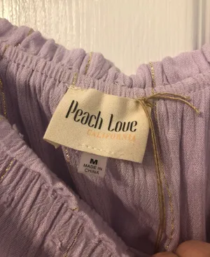 Peach Love NWOT Lavender Strapless Romper thumbnail 5