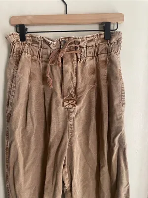 Free People Margate Pleated Paperbag Trouser Pants thumbnail 4