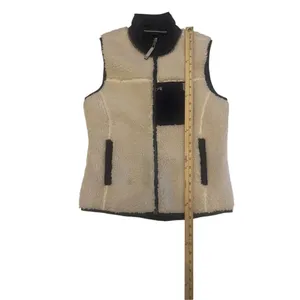 COPY - Sperry Topsider Full Zip Sherpa Fleece Vest Navy Tan Size M thumbnail 5