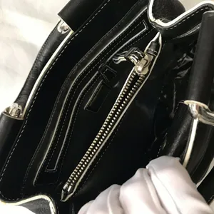 MAXX NEW YORK Medium Black Leather Handle Bag thumbnail 2