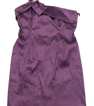 Beautiful eggplant one shoulder dress eureka‎ thumbnail 1