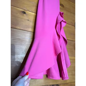 NWT Lulus Iveta Fuchsia Cutout Ruffled Sleeveless Midi Dress Gala Banquet Sze XS thumbnail 4