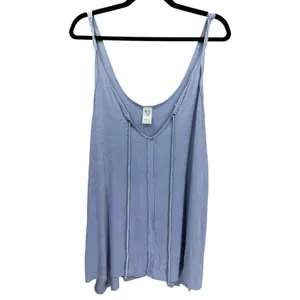 We The Free Scarlett Lavender Ribbed Tank Top Size Large thumbnail 3