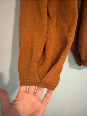 Rusty Orange Cozy Knit oversized Jogger Pants thumbnail 3