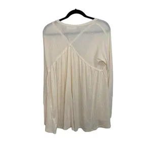 Free People We‎ The Free Citrine Thermal Ecru Top Large #OB891958 thumbnail 6