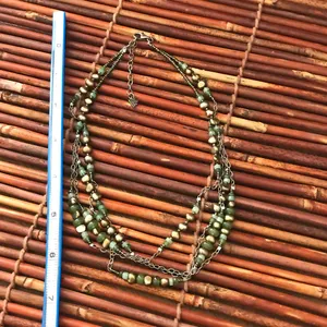 Silpada Multi strand Green Beaded Necklace. 17” - 19” thumbnail 6