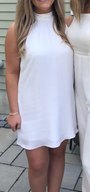 Naked Zebra White Grad / Recruitment Dress thumbnail 1