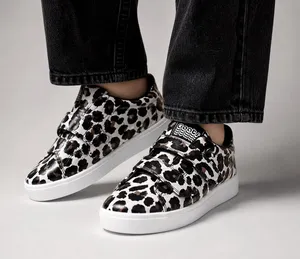 Goats Leopard Print Triple‎ Strap Sneakers Womens Size 6.5 Pink Black thumbnail 1