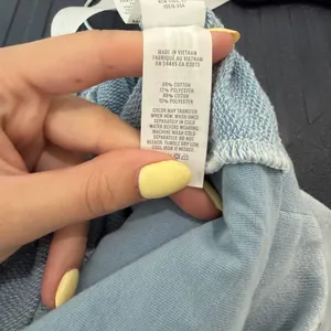 Aerie New Heights Trouser Fleece Shorts Light Blue Size Xxs thumbnail 5