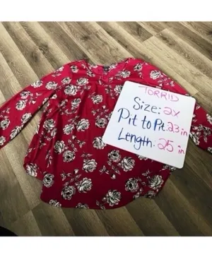 Torrid Magenta Blouse thumbnail 5