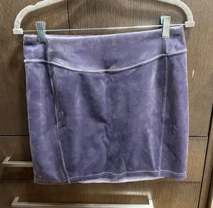Lululemon Scuba High-Rise Mini Skirt in velvet‎ fabric and a purple size medium thumbnail 1