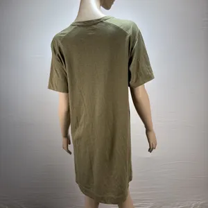 Arc'teryx Womens Cela T-Shirt Dress Size M Olive Green Cotton Blend Short Sleeve thumbnail 4
