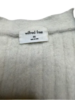 🧶 Wilfred Free 2XS Ribbed Button Front V Neck Cardigan Sweater Nylon 🧶 thumbnail 4