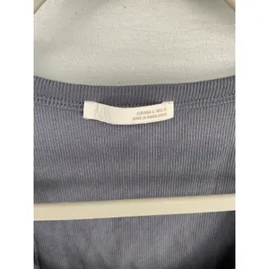 Zara Womens Tank Top Ribbed Scoop Neck Gray Small thumbnail 5