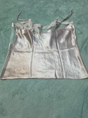 Vintage Victoria's Secret Does 20s Pink Floral Poly Satin Crop Cami Top thumbnail 6