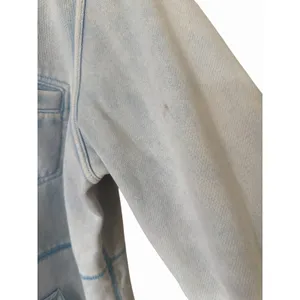Pilcro‎ Anthropologie Fleece Shirt Jacket Washed Blue Women's Size Large thumbnail 9