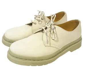 Dr. Martens Size 10 1461 MONO MILLED NUBUCK LEATHER OXFORD SHOES Parchment Beige thumbnail 1
