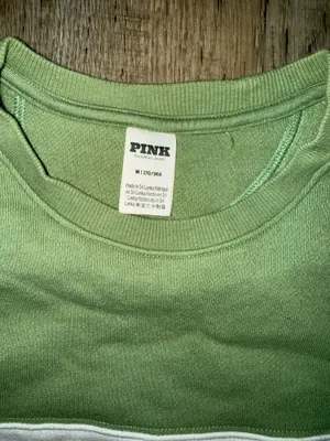 Green and white victoria's secret sweatshirt thumbnail 3