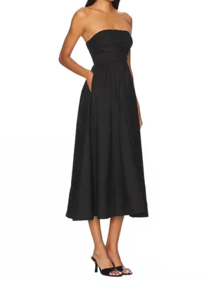A.L.C. Tate Midi Dress in Black Size 6 thumbnail 2