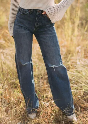 These Three Boutique Nate Slit Knee Flares thumbnail 3