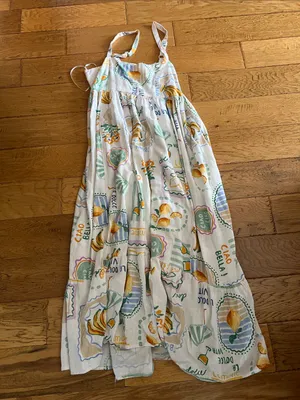 L - PAPER HEART - La dolce Vita - Cream Floral Print Maxi Boho Dress thumbnail 2