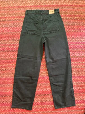 MOTEL DENIM Dark Green Straight-Leg Pants thumbnail 5