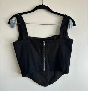 Peppermayo Surrender Bustier Black with Mental Buckle Accent Size 2 thumbnail 4