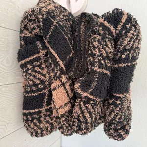 Skims Cozy Knit Plaid Jumpsuit Romper thumbnail 12