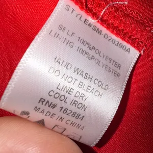 Sky to Moon - NWOT Red Satin Chemise Dress - Size Large thumbnail 11