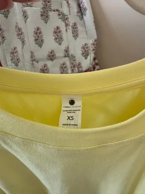 Yogalicious Light Yellow Athletic Tank thumbnail 4